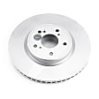 JBR1750EVC Front, Driver or Passenger Side Brake Disc, Plain Surface, Vented, 5 Lugs, 312.42 mm,, Evolution Geomet Coated High Carbon