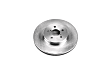 JBR1759 Front, Driver or Passenger Side Brake Disc, Natural Finish, Plain Surface, Vented, 5 Lugs, Autospecialty By Powerstop