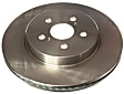 2020 Toyota Corolla - Front, Driver or Passenger Side Brake Disc, Natural Finish, Plain Surface, Vented, 5 Lugs, GAS, 1.8L 4Cyl, Autospecialty By Powerstop