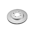 JBR522EVC Front, Driver or Passenger Side Brake Disc, Geomet Coated, Plain Surface, Vented, 4 Lugs, 262 mm, Evolution Geomet Coated High Carbon