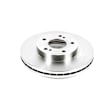 JBR550 Front, Driver or Passenger Side Brake Disc, Natural Finish, Plain Surface, Vented, 5 Lugs, 279.9 mm, Autospecialty By Powerstop