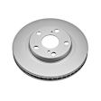 JBR712EVC Front, Driver or Passenger Side Brake Disc, Geomet Coated, Plain Surface, Vented, 5 Lugs, Evolution Geomet Coated High Carbon