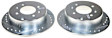 JBR777XPR Rear Brake Disc, Silver zinc-plated, Cross-drilled and Slotted, Solid, 4 Lugs, 261.62 mm, Evolution Drilled & Slotted Series