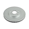 JBR923EVC Front, Driver or Passenger Side Brake Disc, Geomet Coated, Plain Surface, Vented, 5 Lugs, 299.9 mm, Evolution Geomet Coated High Carbon