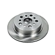 2002 Lexus LS430 - Rear, Driver or Passenger Side Brake Disc, Natural Finish, Plain Surface, Vented, 5 Lugs, 4.3L 8Cyl, Autospecialty By Powerstop