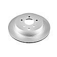 JBR981EVC Rear, Driver or Passenger Side Brake Disc, Plain Surface, Vented, 5 Lugs,, Evolution Geomet Coated High Carbon
