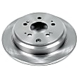 JBR990 Rear, Driver or Passenger Side Brake Disc, Natural Finish, Plain Surface, Vented, 5 Lugs, 3.5L, 6Cyl, Autospecialty By Powerstop
