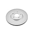 JBR991EVC Front, Driver or Passenger Side Brake Disc, Plain Surface, Vented, 5 Lugs,, Evolution Geomet Coated High Carbon