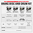 K15075DK-36 4-Wheel Set Front and Rear Brake Disc And Drum Kit, Cross-drilled and Slotted 5 Lugs 228.6 mm, Z36 Extreme Truck And Tow, Includes (1) Brake Disc and Pad Kit and (1) Brake Drum and Shoe Kit