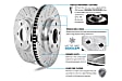 K15175DK-36 4-Wheel Set Front and Rear Brake Disc And Drum Kit, Cross-drilled and Slotted 5 Lugs 280.2 mm, RWD Z36 Extreme Truck And Tow, Includes (1) Brake Disc and Pad Kit and (1) Brake Drum and Shoe Kit