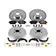 K15199DK 4-Wheel Set Brake Disc And Drum Kit, Cross-drilled and Slotted 4 Lugs 200 mm, Z23 Evolution Sport Series, Includes (1) Brake Disc and Pad Kit and (1) Brake Drum and Shoe Kit