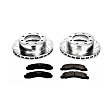K1905 Front Brake Disc and Pad Kit, Silver zinc-plated, Cross-drilled and Slotted, 8 Lugs, 331 mm, Carbon Fiber Ceramic, 4WD, Z23 Evolution Sport Series