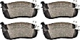 4-Wheel Set Power Stop&reg; K1907-36 Front and Rear Z36 Truck Carbon-Fiber Ceramic Brake Pad and Drilled & Slotted Rotor Kit