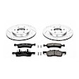 K1933 Front Brake Disc and Pad Kit, Silver zinc-plated, Cross-drilled and Slotted, 6 Lugs, 329 mm, Carbon Fiber Ceramic, Z23 Evolution Sport Series