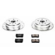 2007 Lexus IS250 - Rear Brake Disc and Pad Kit, Cross-drilled and Slotted, 5 Lugs, 291 mm, Carbon Fiber Ceramic, Z23 Evolution Sport Series