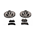 K1990 Front Brake Disc and Pad Kit, Cross-drilled and Slotted 5 Lugs 295 mm Carbon Fiber Ceramic Z23 Evolution Sport Series