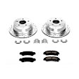 K2003 Rear Brake Disc and Pad Kit, Cross-drilled and Slotted 5 Lugs 295 mm Carbon Fiber Ceramic Z23 Evolution Sport Series