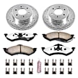K2138-36 Front Brake Disc and Pad Kit, Cross-drilled and Slotted 6 Lugs 287 mm Carbon Fiber Ceramic Z36 Extreme Truck And Tow