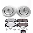 K2194-36 Front Brake Disc and Pad Kit, Silver zinc-plated, Cross-drilled and Slotted, 5 Lugs, 380 mm, Carbon Fiber Ceramic, Z36 Extreme Truck And Tow