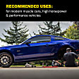 2008 Acura TL - Front and Rear Brake Disc and Pad Kit, Cross-drilled and Slotted, 5 Lugs, 282 mm, Carbon Fiber Ceramic, Models with 1 piston front calipers, Z26 Street Warrior Carbon-Fiber Ceramic Series