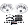 K2452-26 Rear Brake Disc and Pad Kit, Cross-drilled and Slotted 5 Lugs 280 mm Carbon Fiber Ceramic Z26 Street Warrior Carbon-Fiber Ceramic Series