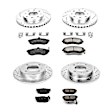 4-Wheel Set Power Stop&reg; K2779 Front and Rear Z23 Daily Carbon-Fiber Ceramic Brake Pad and Drilled & Slotted Rotor Kit