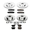 2019 Dodge Challenger - Front and Rear Brake Disc and Pad Kit, Cross-drilled and Slotted, 5 Lugs, 320 mm, Carbon Fiber Ceramic, RWD,  2 Piston Front Caliper; with Vented Rear Rotors, 3.6L 6Cyl, Z23 Evolution Sport Series