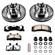 1994 Chevrolet C3500 - Front Brake Disc and Pad Kit, Cross-drilled and Slotted, 8 Lugs, 317 mm, Carbon Fiber Ceramic, SRW, Z36 Extreme Truck And Tow