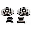 1994 Chevrolet C3500 - Front Brake Disc and Pad Kit, Cross-drilled and Slotted, 8 Lugs, 317 mm, Carbon Fiber Ceramic, SRW, Z23 Evolution Sport Series