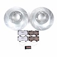 K2952-36 Front Brake Disc and Pad Kit, Cross-drilled and Slotted 5 Lugs 354 mm Carbon Fiber Ceramic Z36 Extreme Truck And Tow