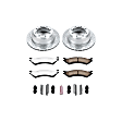 K5204-36 Rear Brake Disc and Pad Kit, Silver zinc-plated, Cross-drilled and Slotted, 8 Lugs, 326 mm, Carbon Fiber Ceramic, Z36 Extreme Truck And Tow