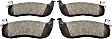 4-Wheel Set Power Stop&reg; K5335-36 Front and Rear Z36 Truck Carbon-Fiber Ceramic Brake Pad and Drilled & Slotted Rotor Kit