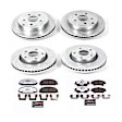 2008 Pontiac G8 - Front and Rear Brake Disc and Pad Kit, Cross-drilled and Slotted, 5 Lugs, 298 mm, Carbon Fiber Ceramic, 3.6L 6Cyl, Z26 Street Warrior Carbon-Fiber Ceramic Series