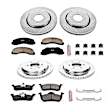 4-Wheel Set Power Stop&reg; K5577 Front and Rear Z23 Daily Carbon-Fiber Ceramic Brake Pad and Drilled & Slotted Rotor Kit