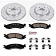 K5581 Front Brake Disc and Pad Kit, Silver zinc-plated, Cross-drilled and Slotted, 5 Lugs, 325 mm, Carbon Fiber Ceramic, Z23 Evolution Sport Series