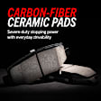 2017 Volvo XC60 - Rear Brake Disc and Pad Kit, Cross-drilled and Slotted, 5 Lugs, 302.2 mm, Carbon Fiber Ceramic, Z23 Evolution Sport Series