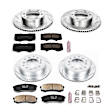 2013 Toyota FJ Cruiser - Front and Rear Brake Disc and Pad Kit, Silver zinc-plated, Cross-drilled and Slotted, 6 Lugs, 319 mm, Carbon Fiber Ceramic, 4.0L 6Cyl, Z23 Evolution Sport Series