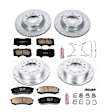 2019 Lexus GX460 - Front and Rear Brake Disc and Pad Kit, Cross-drilled and Slotted, 6 Lugs, 338 mm, Carbon Fiber Ceramic, 4.6L 8Cyl, Z23 Evolution Sport Series