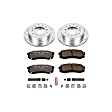 K5875-36 Rear Brake Disc and Pad Kit, Cross-drilled and Slotted 6 Lugs 312.17 mm Carbon Fiber Ceramic Z36 Extreme Truck And Tow