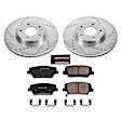 K5926 Front Brake Disc and Pad Kit, Silver zinc-plated, Cross-drilled and Slotted, 5 Lugs, 300.3 mm, Carbon Fiber Ceramic, Z23 Evolution Sport Series
