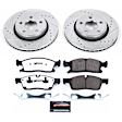 K5951-36 Front Brake Disc and Pad Kit, Cross-drilled and Slotted, 5 Lugs, 330 mm, Carbon Fiber Ceramic, Z36 Extreme Truck And Tow