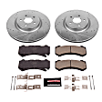 K5957 Front Brake Disc and Pad Kit, Silver zinc-plated, Cross-drilled and Slotted, 5 Lugs, 380.7 mm, Carbon Fiber Ceramic, Z23 Evolution Sport Series