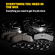 K6165-26 Rear Brake Disc and Pad Kit, Silver zinc-plated, Cross-drilled and Slotted, 5 Lugs, 330 mm, Carbon Fiber Ceramic, Z26 Street Warrior Carbon-Fiber Ceramic Series