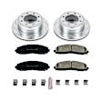 K6407 Rear Brake Disc and Pad Kit, Silver zinc-plated, Cross-drilled and Slotted, 8 Lugs, 362.8 mm, Carbon Fiber Ceramic, Z23 Evolution Sport Series