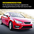 2016 Nissan Altima - Front Brake Disc and Pad Kit, Cross-drilled and Slotted, 5 Lugs, 296 mm, Carbon Fiber Ceramic, Z23 Evolution Sport Series