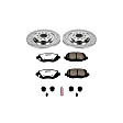 K6542-36 Rear Brake Disc and Pad Kit, Cross-drilled and Slotted 5 Lugs 320.29 mm Carbon Fiber Ceramic Z36 Extreme Truck And Tow