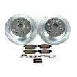 K6562-36 Rear Brake Disc and Pad Kit, Cross-drilled and Slotted 6 Lugs 345 mm Carbon Fiber Ceramic Z36 Extreme Truck And Tow