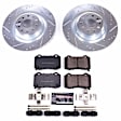 K6799 Rear Brake Disc and Pad Kit, Silver zinc-plated, Cross-drilled and Slotted, 5 Lugs, 364.9 mm, Carbon Fiber Ceramic, Z23 Evolution Sport Series