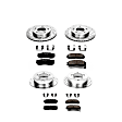 4-Wheel Set Power Stop&reg; K683 Front and Rear Z23 Daily Carbon-Fiber Ceramic Brake Pad and Drilled & Slotted Rotor Kit