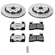 2014 Chevrolet SS - Front Brake Disc and Pad Kit, Cross-drilled and Slotted, 5 Lugs, 355.4 mm, Carbon Fiber Ceramic, Z26 Street Warrior Carbon-Fiber Ceramic Series